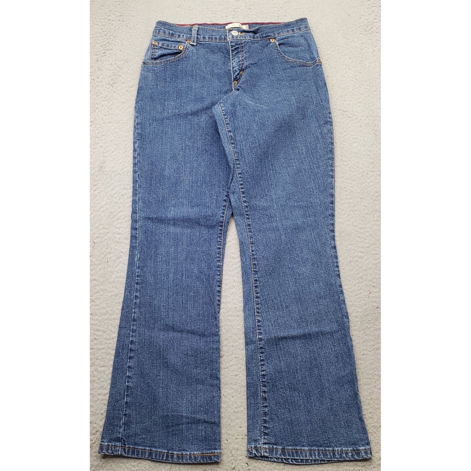 Levis 550 Bootcut Jeans Womens 4 Blue Denim Relaxed Fit Medium Wash Streetwear